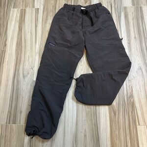 VTG Thousand Mile Pants Mens Sz M  Gray Adjustable Belt Cargo‎ Paratrooper Baggy